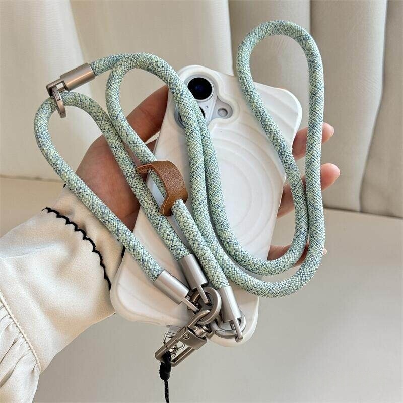 Super Stylish Crossbody Neck-Hanging Phone Chain Lanyard, Long Style for Women, High-End Outdoor Anti-Loss Wrist Chain with Clip
