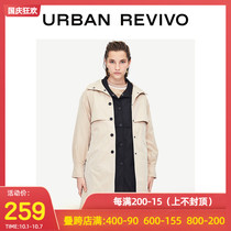 UR2021 new autumn winter womens casual strap button lapel coat WE01R1GN2000