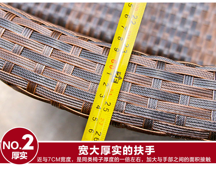 Mojia ngoài trời wicker ghế ba hoặc năm bộ ngoài trời vườn mây nội thất cà phê cửa hàng ban công giải trí kết hợp bàn ghế