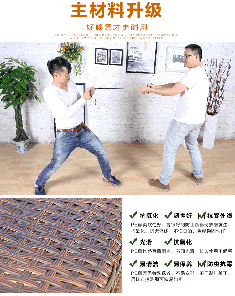 Mojia ngoài trời wicker ghế ba hoặc năm bộ ngoài trời vườn mây nội thất cà phê cửa hàng ban công giải trí kết hợp bàn ghế ghe ngoai troi
