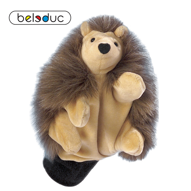 Kindergarten plush toys baby coaxing sleeping doll storytelling animal gloves puppet German Belledo hedgehog hand puppet