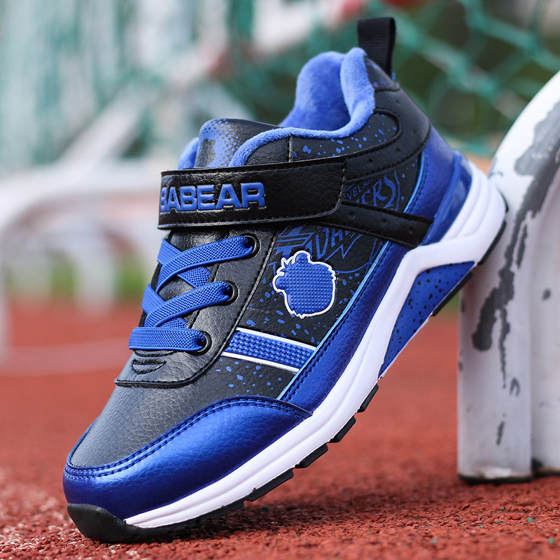 笨笨熊童鞋男童2019新款冬季男孩运动鞋学生儿童鞋透气休闲中童鞋