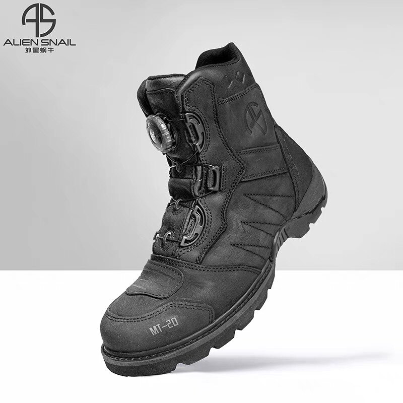 Alien Snail MT-20 Locomotive Pull Boots Anti-Fall Waterproof Riding Shoes Racing Boots All Four Seasons