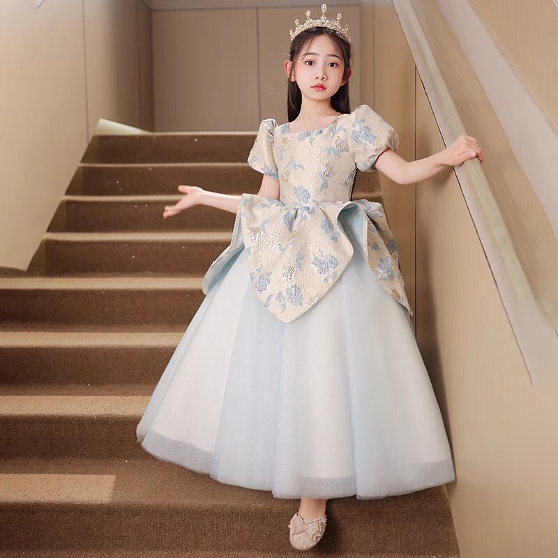 Girls' Large Size Dress 170 New Style Fashionable Birthday Princess Dress Host Piano Performance Dress Flower Girl Dress