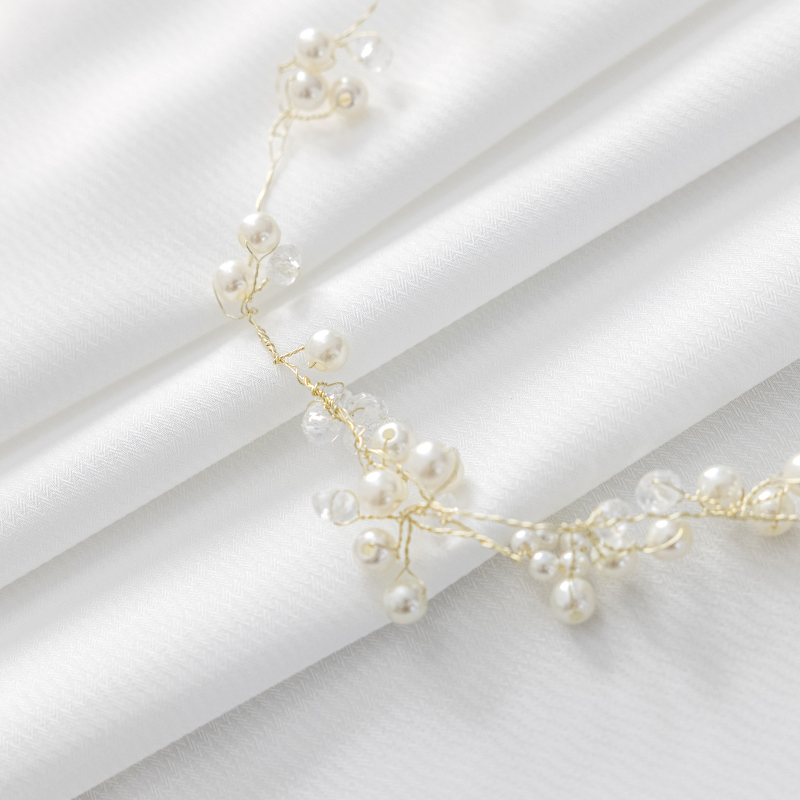 Pearl tie rope#lace creative handmade products gauze curtain advanced decoration