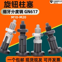 High quality spring indexing pin fine tooth self-locking reset M10M12M16M20 stainless steel carbon steel knob plunger