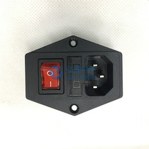 Power socket with fuse box four-pin two-gear ship switch DB-14-F6 three-in-one socket card installation