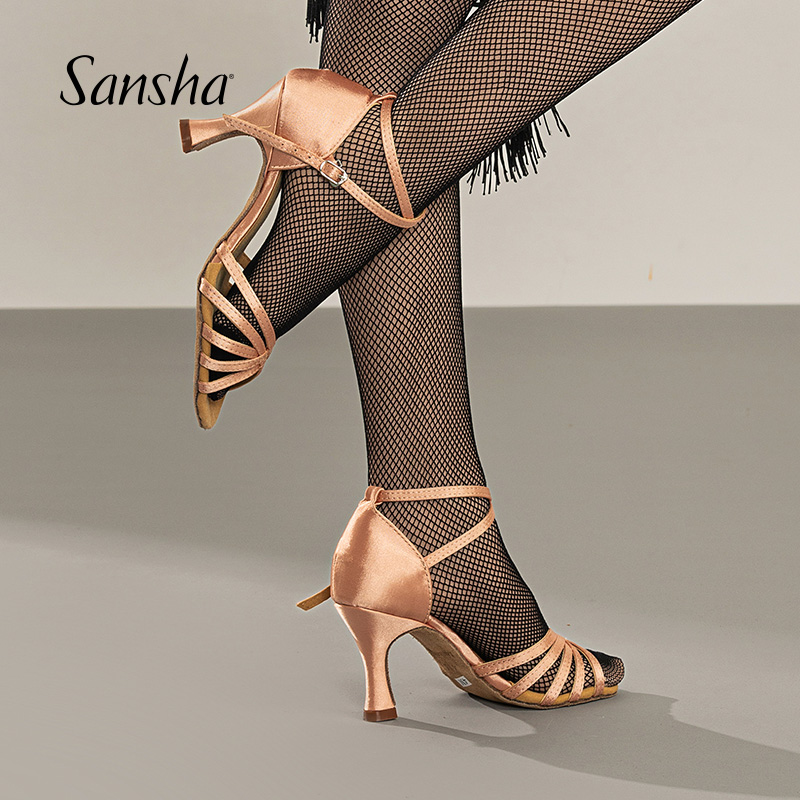 Chaussures de danse latino en satin - Ref 3448099 Image 2