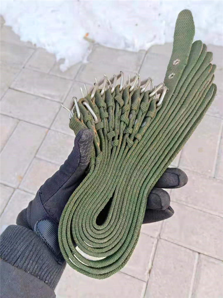 Positive 80 years Artillery Tripod fixed strapping with nylon Outdoor Versatile Protective Military Fans Love DIY Green Rope