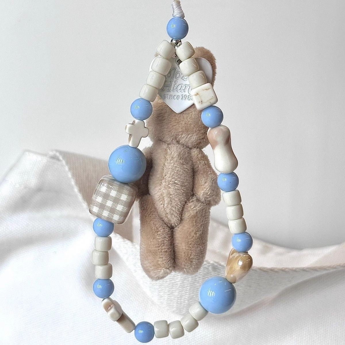 Sea Salt Latte Coffee-Colored Bunny Phone Lanyard Accessory Cute Ccd Camera Strap Polaroid Anti-Lost Wrist Strap