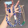 Color-Blocked Phone Lanyard, Can Be Worn Cross-Body or Around the Neck, Detachable, Sturdy and Durable, Suitable for Men and Women, Outdoor Hiking Long Strap