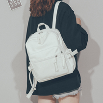 Korean soft leather backpack bag 2021 new fashion versatile casual simple puleather women backpack travel bag bag