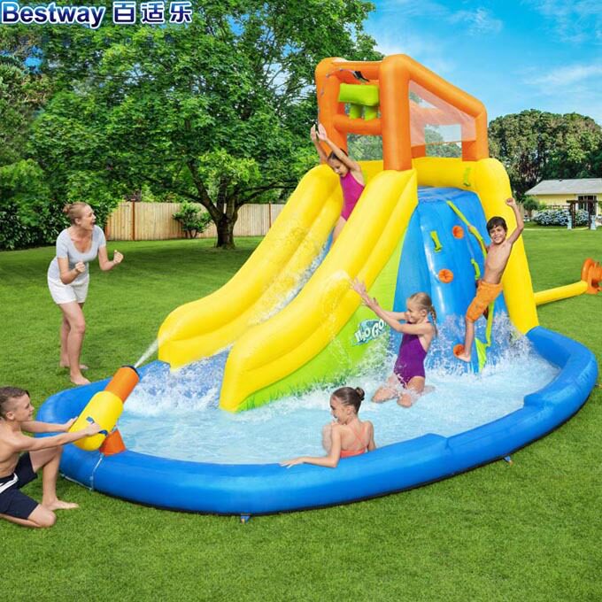 Square stall Children's Project inflatable castle outdoor large kindergarten air cushion toy slide jumping trampoline