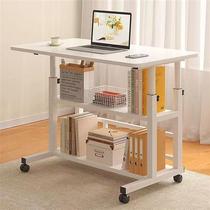 Movable simple lifting laptop table bed desk floor-standing mobile lazy table bedside computer table