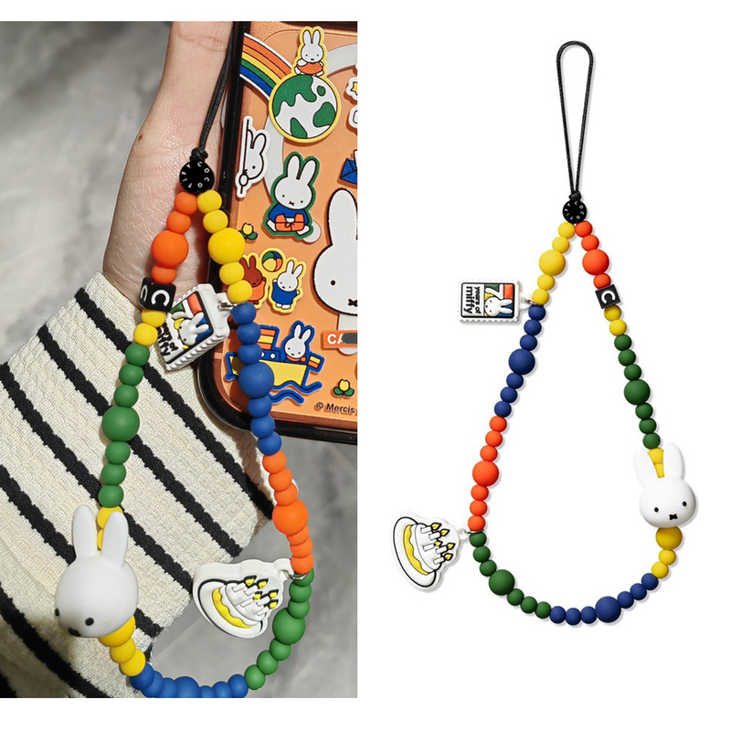 Case X 70Th Anniversary Miffy Rabbit Cartoon Phone Chain Star ins Style Universal Phone Case Lanyard Pendant for Women Case X 70Th Anniversary Miffy Rabbit Cartoon Phone Chain Star ins Style Universal Phone Case Lanyard Pendant for Women