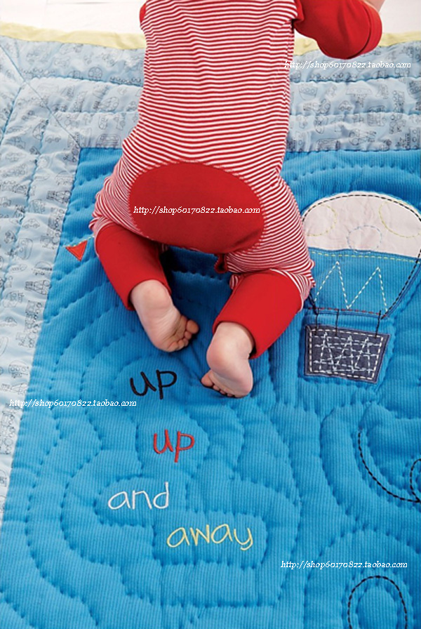 Future traveler * Export foreign trade M-thercare handmade pure cotton children quilted by baby's quilt kindergarten