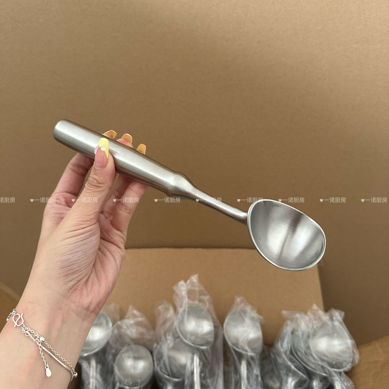 Yinuo Kitchen 304 Stainless Steel Ice Cream Scoop Watermelon Fruit Baller Ice Cream Ball Maker Ice Cream Round Ball
