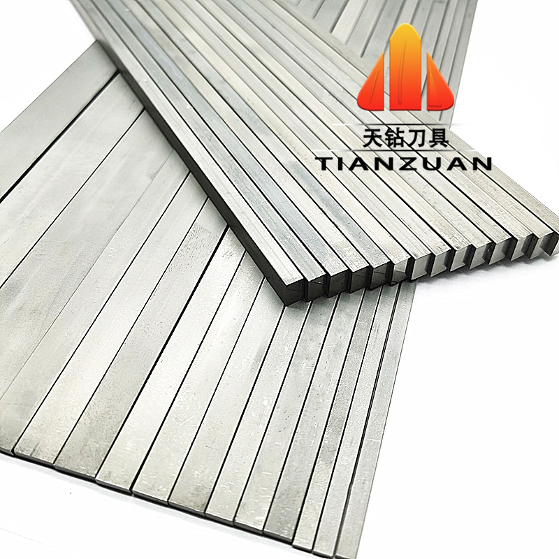 Zhuzhou tungsten steel blade YG8 square flat hard alloy long high hard wear plate car blade seal carving 6 thick