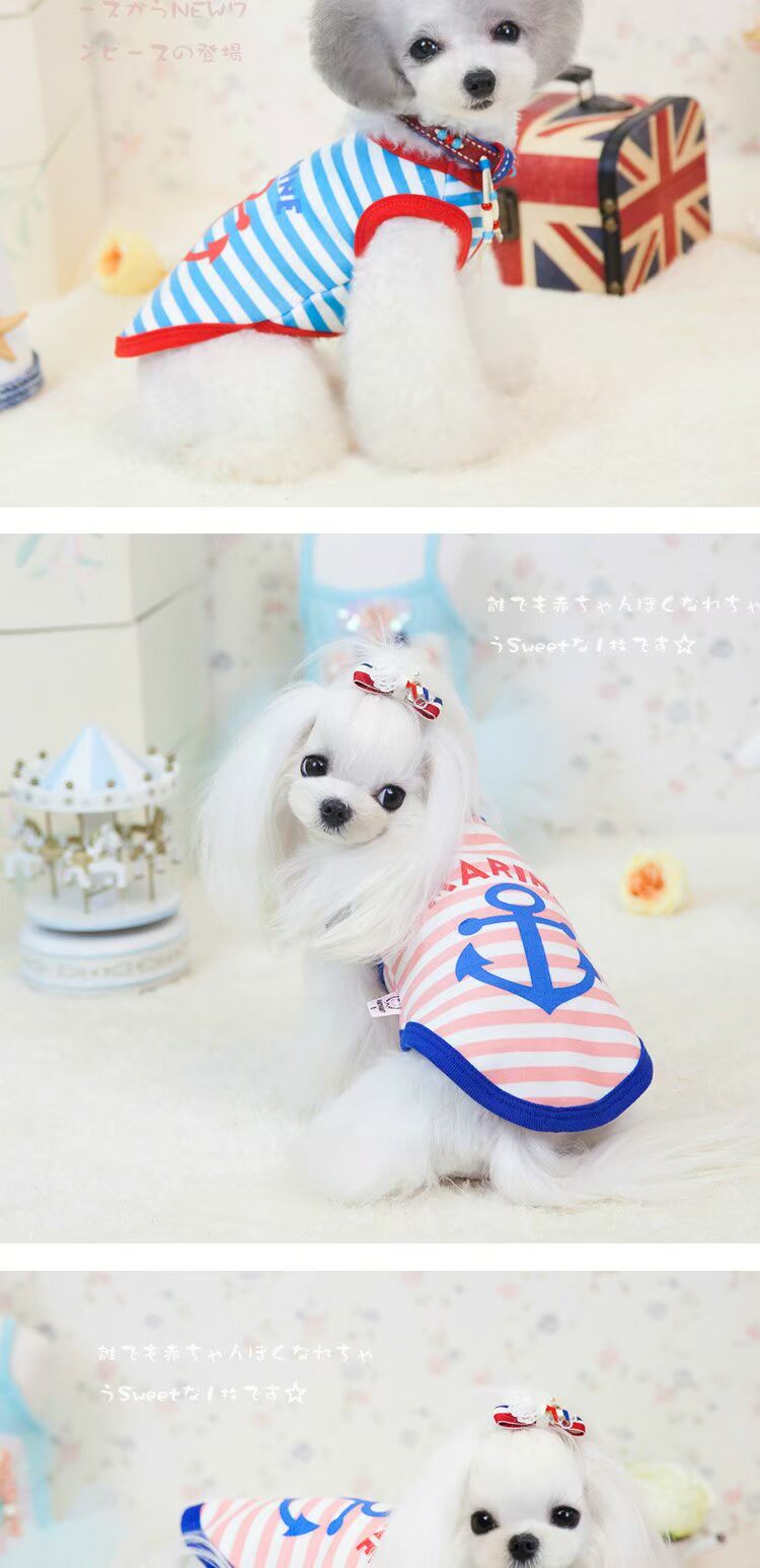 Chó con quần áo Teddy dog ​​mùa xuân và mùa hè mỏng phần vest nhỏ hơn gấu sữa nhỏ quần áo chó trang trí Chihuahua siêu chó mặc - Quần áo & phụ kiện thú cưng thời trang cho chó