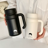 沐韩 Вместительный и большой высококачественный кофейный стакан из нержавеющей стали