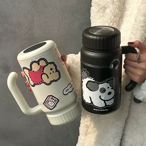 沐韩 Стакан из нержавеющей стали, высококачественная портативная вместительная и большая измерительная кружка