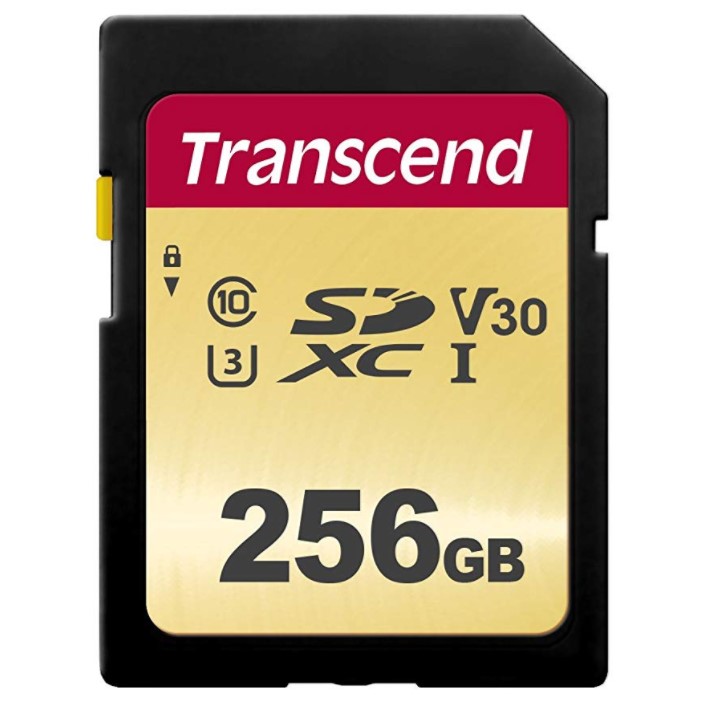 Transcend innovation in 500S 256G SD card U3 high list anti-camera memory card MLC flash memory