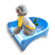 Dog toilet automatic flushing direct sewer cleaning small dog Teddy toilet potty dog ​​cat toilet