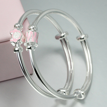 4 to 13 years old children have princess baby 999 silver silver bracelet children children Girl silver bracelet sterling silver