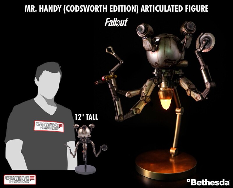 Gh Fallout ® Mr. Handy (Codsworth) Bat-Shot: Luxurious Articulated Plastic Sound-Making Doll
