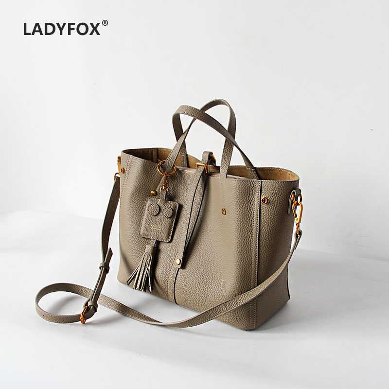 Headlayer Bull Leather Genuine Leather Handbag Carry-on Satchel Bag Summer New Minimalist Special Bag 100 Hitch Large Capacity Multilayer