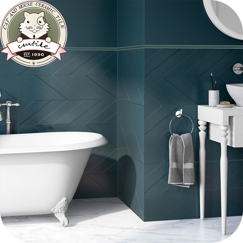 Nordic ink green makaron tiles makalon tiles makalon skeleton makeup room kitchen bathroom wall tile 300x600