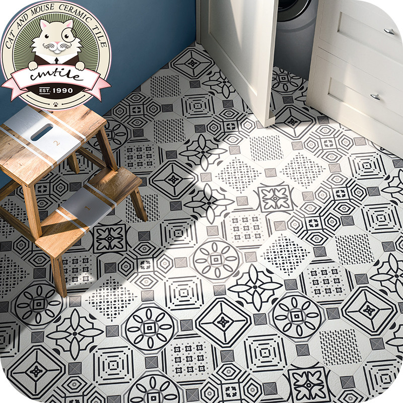 Cat And Mouse Tiles Nordic Kitchen Makeup Room Balcony Small Flower Brick Floor Brick Background Wall Face Brick 200x200