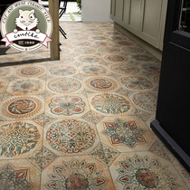 American retro tiles Balcony terrace restaurant kitchen background wall Kitchen and bathroom tiles Simple modern non-slip floor tiles