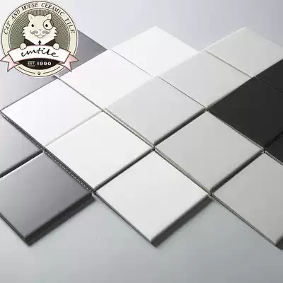 Modern minimalist kitchen tiles Powder room wall tiles Nordic balcony glazed tiles Bathroom mosaic bread tiles