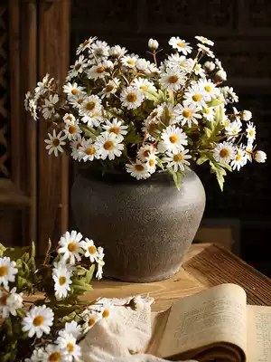 Chamomile Daisy simulation flower fake flower dry flower silk flower photo photography props living room table decoration flower decoration