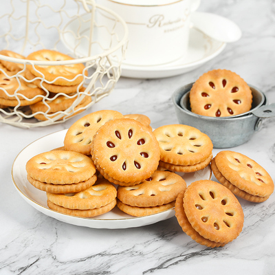 【买一送一】吴玉源果酱夹心饼干400g