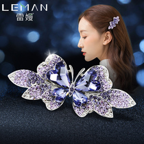 Rhinestone hairclip female bow broken hair card Korean headdress mother head clip top clip floral headdress headdress