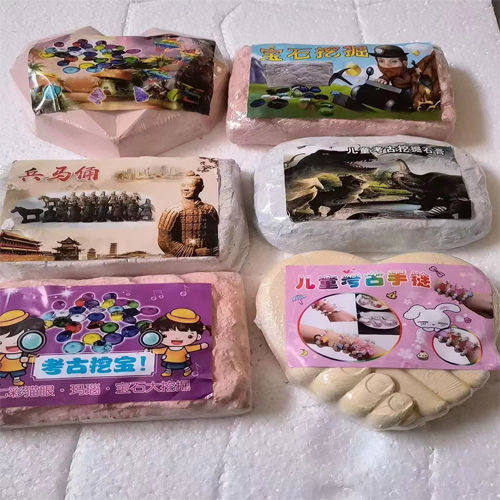 Archaeological Dig Toys Dig Gem Children Dinosaur Fossil Treasure Hunt-Taobao