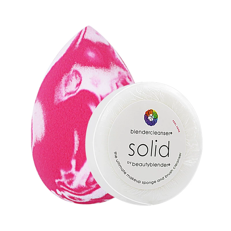 Пудра-блендер Beauty egg + мини чистое мыло beautyBlender спонж для макияжа