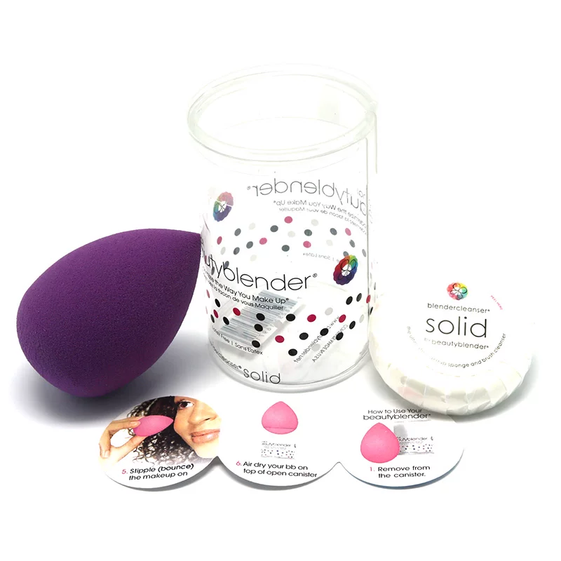 Пудра-блендер Beauty egg + мини чистое мыло beautyBlender спонж для макияжа