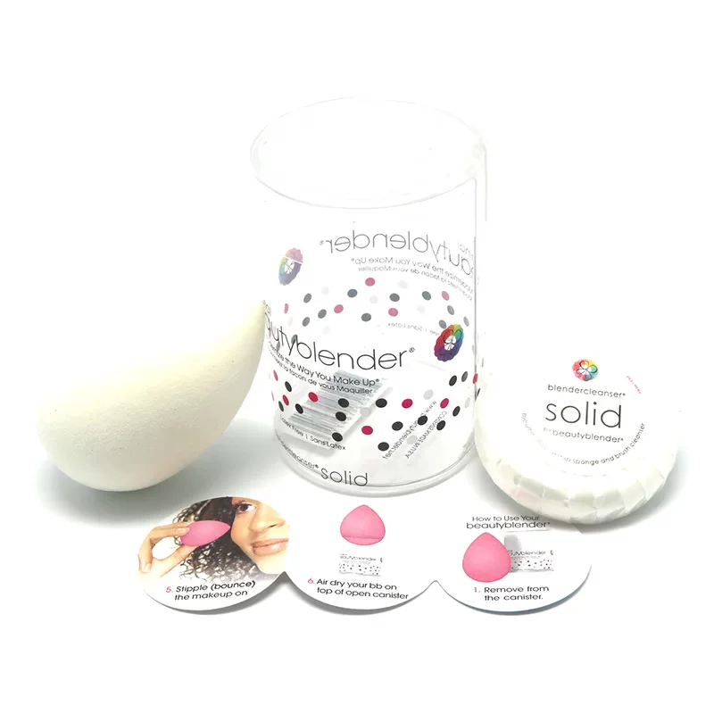 Пудра-блендер Beauty egg + мини чистое мыло beautyBlender спонж для макияжа