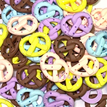 Xixi grocery store simulation large love donut resin accessories DIY mobile phone shell material creative material