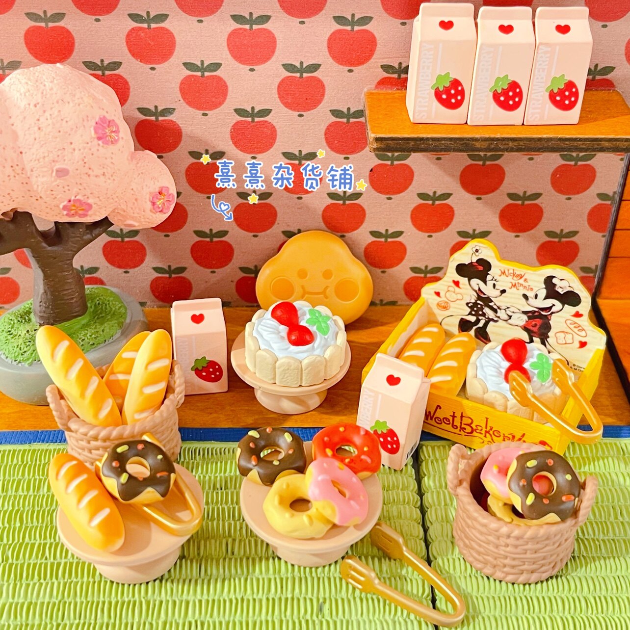 Xi Xi Bubble Matt Food Play Bacquerberry Cake Milk Doughnut Diy Decorative Material