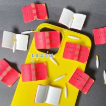 Xi Xi Grocery Shop Exquisite Red Little Book Micro props for home accessories diy jewelry