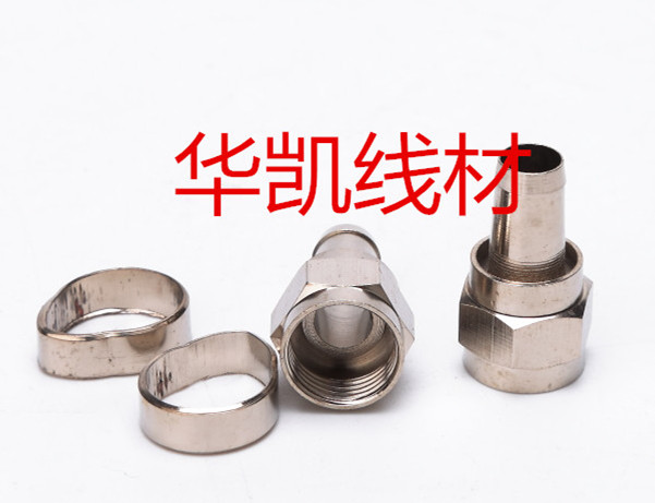 Low price promotion of quality F head English made public system branch connector with box joint F head cable TV connector