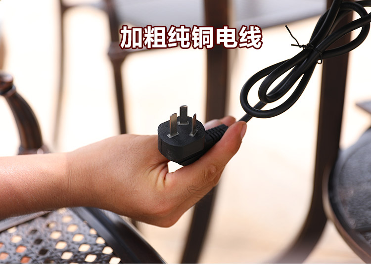 Sân nhôm đúc bàn ghế kết hợp nướng ngoài trời sân vườn ngoài trời Bàn ăn sắt rèn châu Âu ngoài trời ban công đồ nội thất giải trí ban ghe ngoai troi