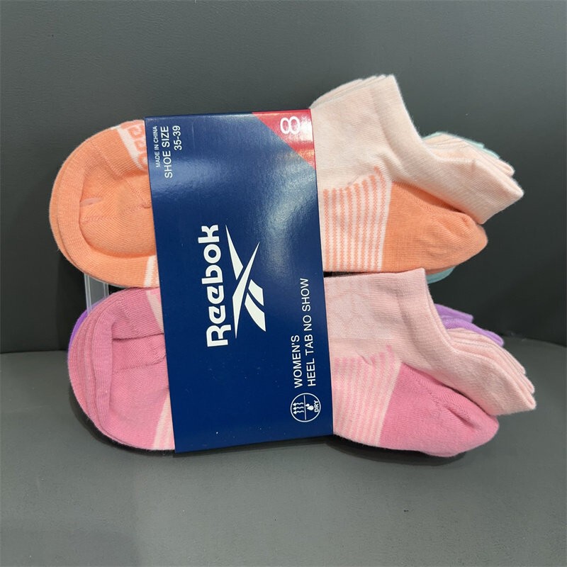 Reebok Genuine Socks for Spring and Summer, Men's and Women's Short Socks, Thin, Low-Cut, Soft, Breathable, Bulk Pack of 8 Pairs