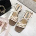 Mùa hè 2019 phong cách mới Giày sandal nữ cổ tích gió Hàn Quốc phiên bản Hàn Quốc hoang dã với giày cao gót nữ dày với giày nữ - Sandal dép sục nữ Sandal