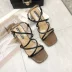 Mùa hè 2019 phong cách mới Giày sandal nữ cổ tích gió Hàn Quốc phiên bản Hàn Quốc hoang dã với giày cao gót nữ dày với giày nữ - Sandal dép sục nữ Sandal