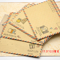 Retro envelope Kraft paper envelope Chinese style No. 5 please post envelope storage